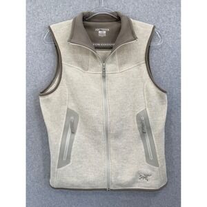 Arc'teryx Covert Vest Women Large Origami Heather Polartec Fleece Full Zip
